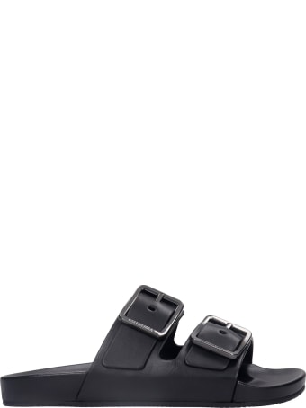 Balenciaga Mallorca Flats In Black Leather