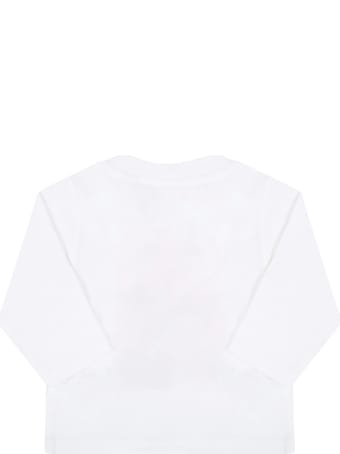Timberland White T-shirt For Baby Boy With Tree
