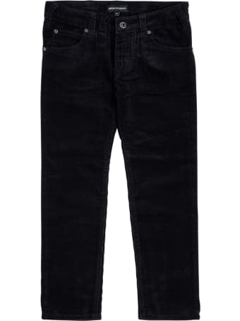 Emporio Armani Blue Denim Jeans With Logo