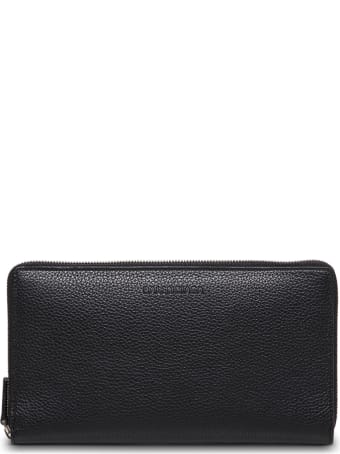 Balenciaga Essential Black Leather Wallet With Logo
