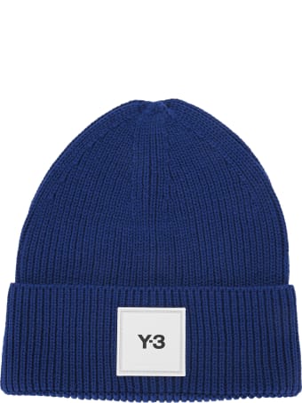 Y-3 Adidas Y3 Logo-patch Wool Beanie