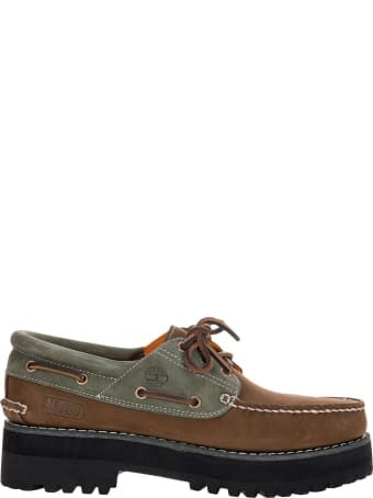 Timberland Timberland X Alife 3-eye Classic Lug Boat Shoes In Dark Brown/grey