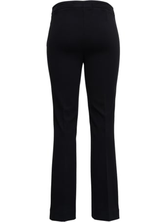 Jucca Black Flared Pants In Viscose Blend