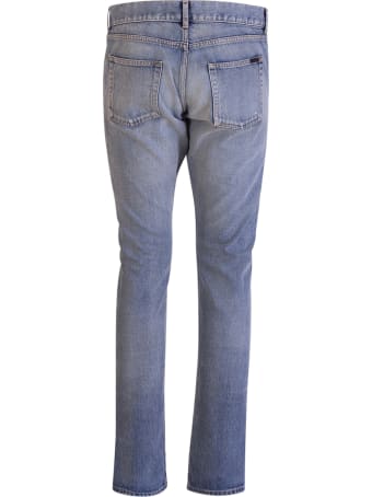 Saint Laurent Santa Monica Blue Slim Jeans