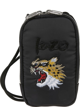 Kenzo Tiger Embroidered Phone Holder