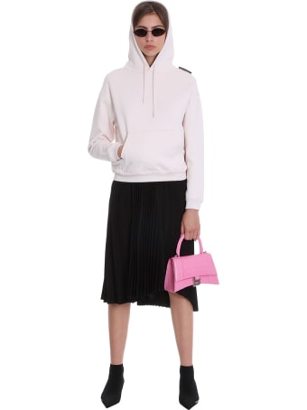 Balenciaga Sweatshirt In Rose-pink Cotton