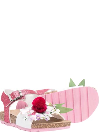 Monnalisa Floral Sandals