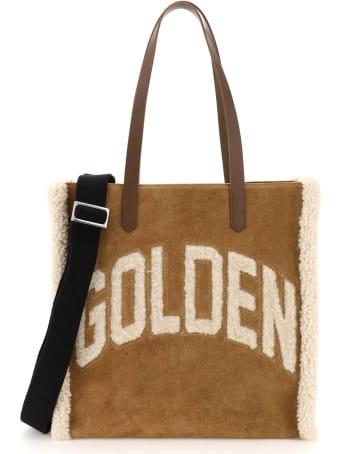 Golden Goose California North-south Bag With Shearling Detail