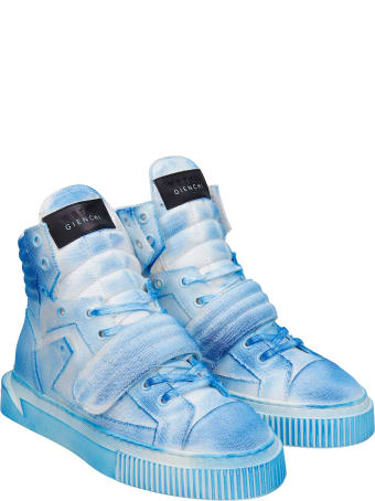 Gienchi Hypnos Sneakers In Cyan Canvas