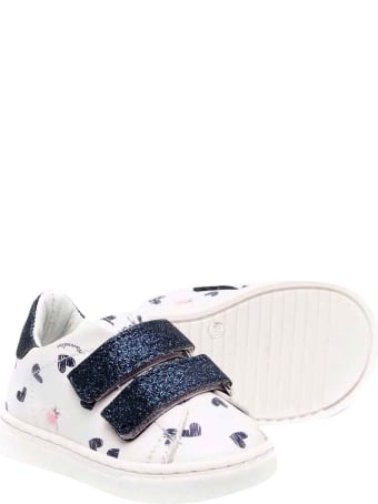 Monnalisa White Sneakers With Press
In Hearts