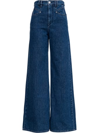 Isabel Marant Lemony Flared Blue Jeans