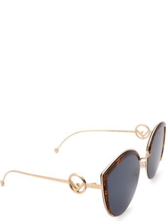 Fendi Fendi Ff 0290/s Gold Sunglasses