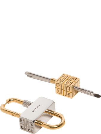 Givenchy Asymmetric Lock Earrings