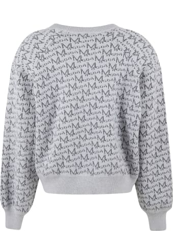 Magda Butrym All-over Logo Print Ribbed Sweater