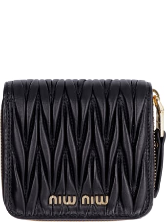 Miu Miu Leather Zip-around Wallet
