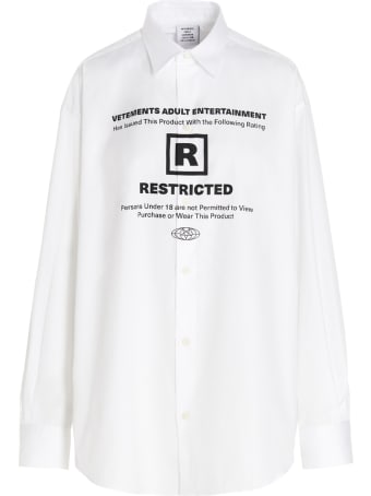VETEMENTS '18+ Restricted' Shirt