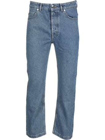 Opening Ceremony Washed Blue Slim-cut Tapered Jeans