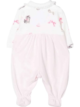Monnalisa Newborn Pink Onesie