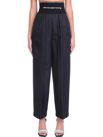 Alexander Wang Pants In Black Cotton