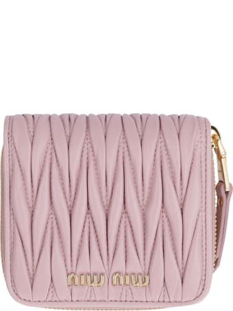 Miu Miu Leather Zip-around Wallet