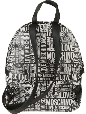 Love Moschino All-over Logo Print Backpack