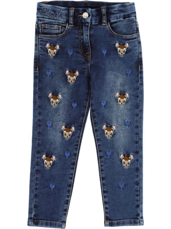 Monnalisa Jeans With Embroidery