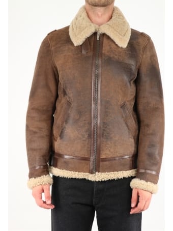 Golden Goose Faux Fur And Leather Jacket