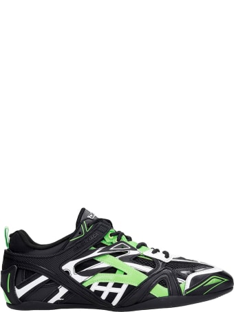 Balenciaga Closed Sneakers In Black Synthetic Fibers