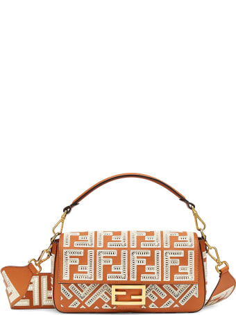 Fendi Fendi Baguette Ff Embroidery Bag