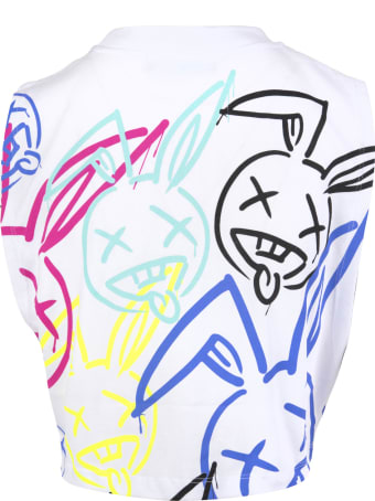 Pharmacy Industry Woman Cropped Top Rabbit Multicolored