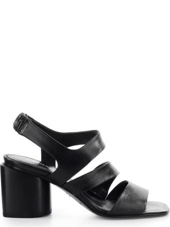 Halmanera Doris Black Heeled Sandal