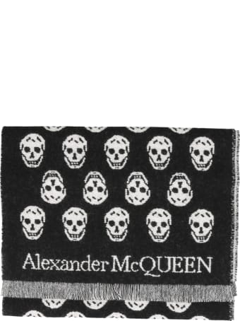 Alexander McQueen Double Face Skull Foulard