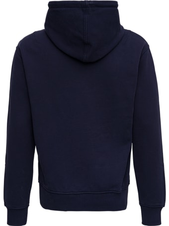 Ami Alexandre Mattiussi Blue Cotton Hoodie With Logo