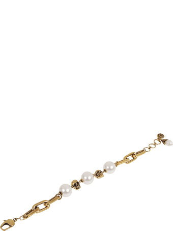 Alexander McQueen Chain Pearl Bracelet