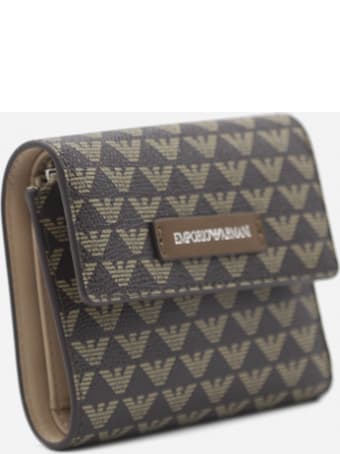 Emporio Armani Wallet With All-over Monogram Motif