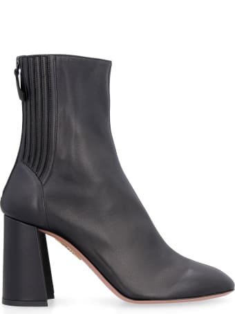 Aquazzura Leather Ankle Boots