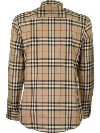 Burberry Caxton - Cotton Poplin Shirt With Tartan Pattern