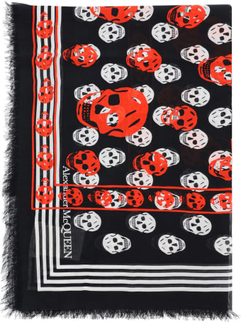 Alexander McQueen Classic On Biker Skull Scarf