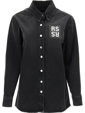 Raf Simons Denim Shirt With Logo Patch