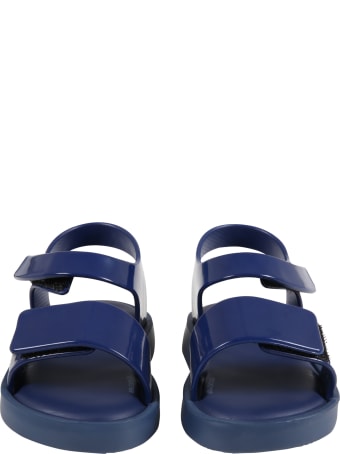 Melissa Blue Sandals For Kids With Logo