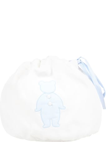 Little Bear White Bag For Baby Boy