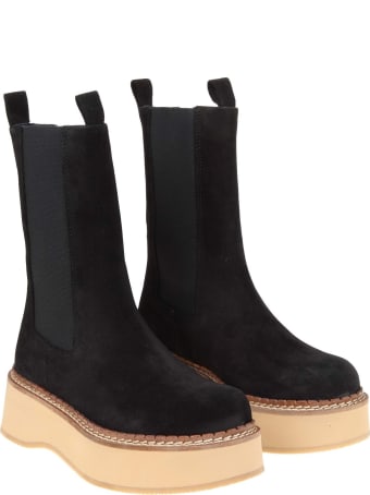 Paloma Barceló Paloma Barcelo' Eerin Boots In Black Suede