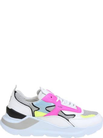 D.A.T.E. White Leather Sneakers