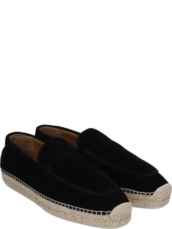 Christian Louboutin Paquepapa Flat Espadrilles In Black Suede