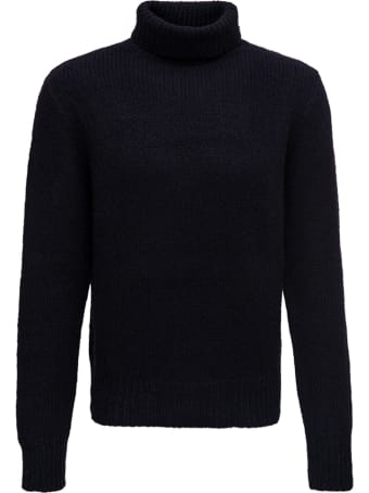 doppiaa Worsted Blue Wool Sweater