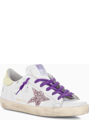 Golden Goose Superstar Sneakers With Glitter Star