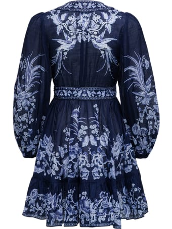 Zimmermann Aliane Floral Dress With Ruffles