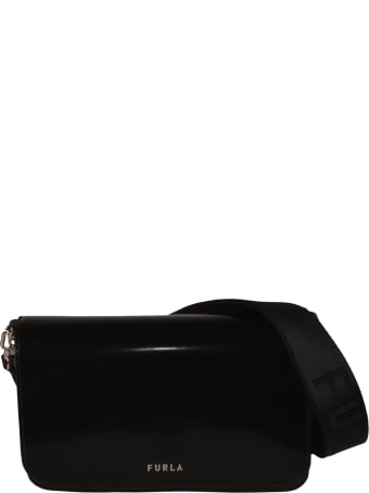 Furla Chain Detail Flap Logo Shoulder Bag