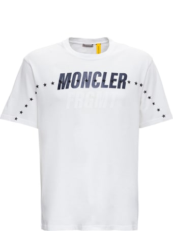 Moncler Genius Oversized Tee In White Jersey By Frgmt