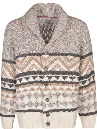 Brunello Cucinelli Oversize Patterned Cardigan